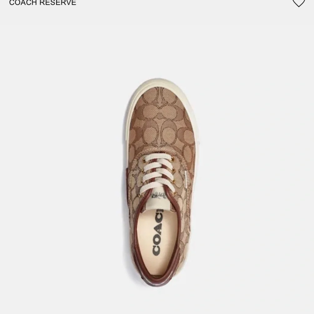 Coach Brown Casual Sneakers with Textural Detailing - Picture 2 of 4